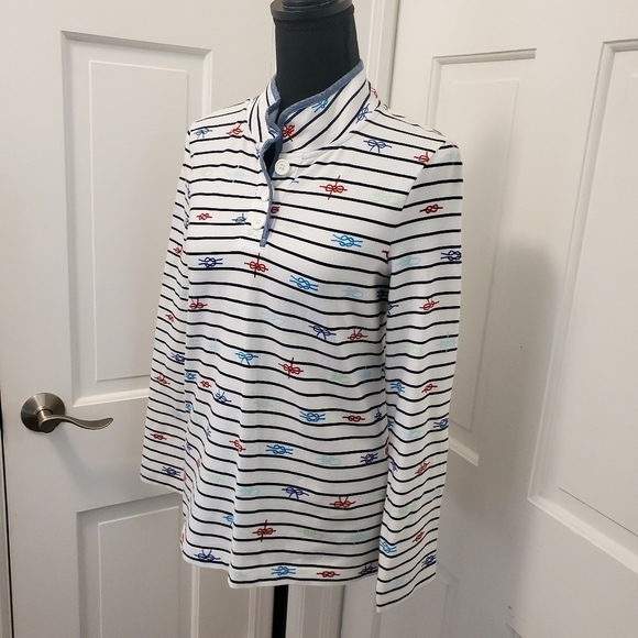 EC Talbots Hello Saturday Striped Pullover Size P, Nautical, Preppy - Picture 2 of 8